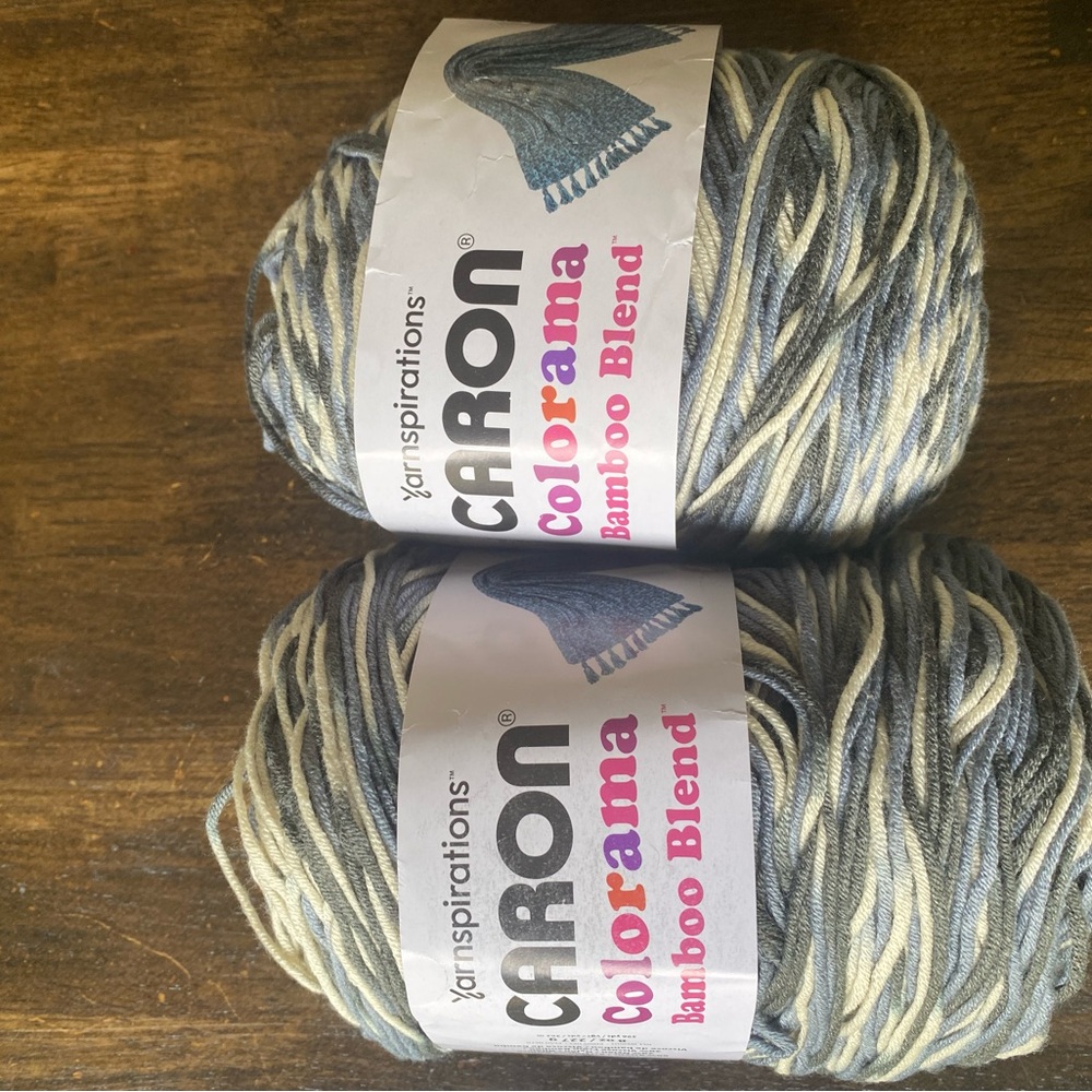 Caron Colorama Bamboo Blend Yarn - Burnt Birch (Lot of 2)
